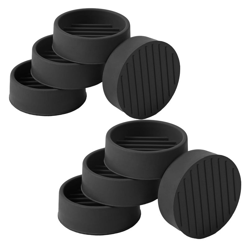 Jayen 1.5x1.5 Round Rubber Furniture Caster Cups, Anti-Sliding Furniture Pads Bed Stopper Floor Protectors with Grip - Protect Any Flooring - Image 1